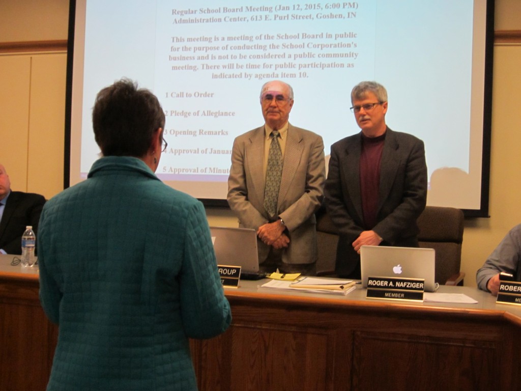 Mr. José Ortiz and Mr. Roger Nafziger are sworn in